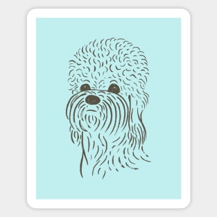 Dandie Dinmont Terrier (Blue and Khaki) Sticker